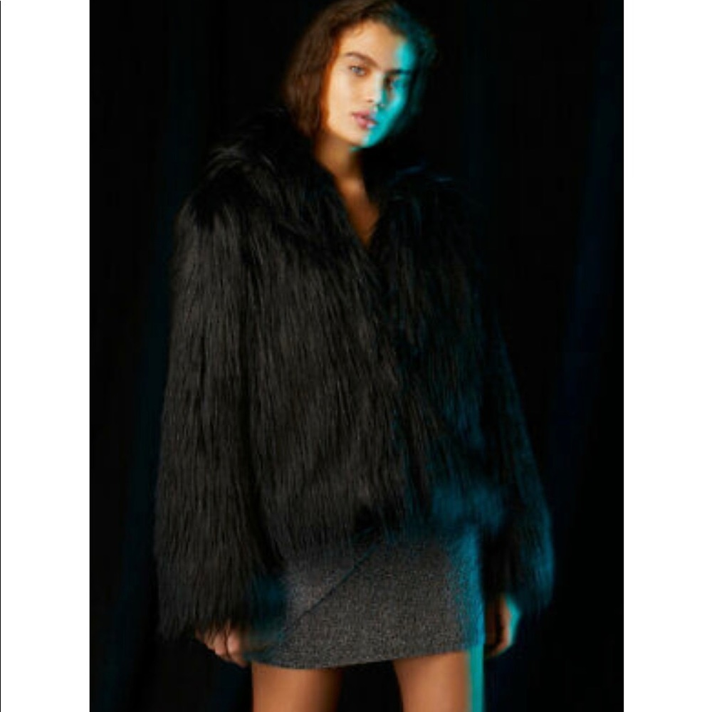 Babaton faux fur coat